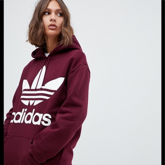 adidas originals sweatshirt burgundy